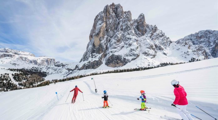 Ultima neve. In Val Gardena con la famiglia conviene.